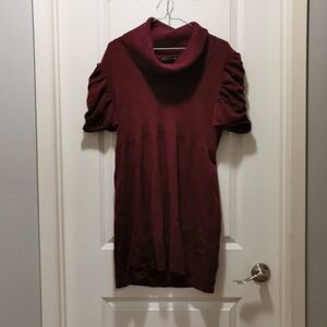 Suzie In The City Maroon Knit Dress